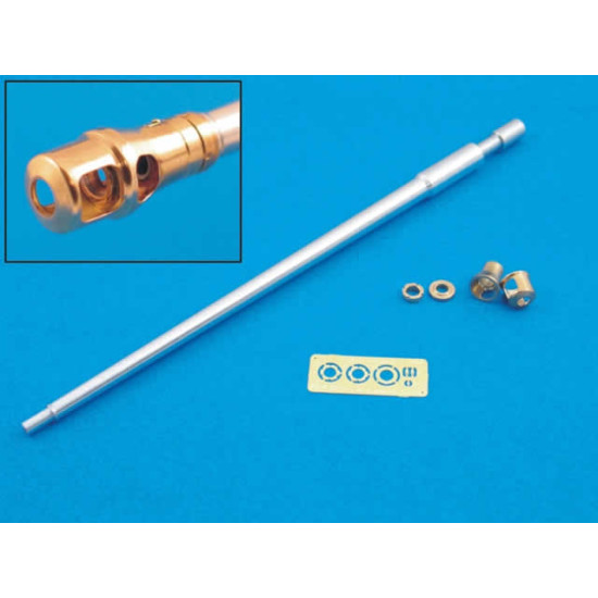 German 7,5cmKwK42L/70 gun barrel with muzzle brake for Panther Ausf. G (Late production) 1/35 Aber 35-L56