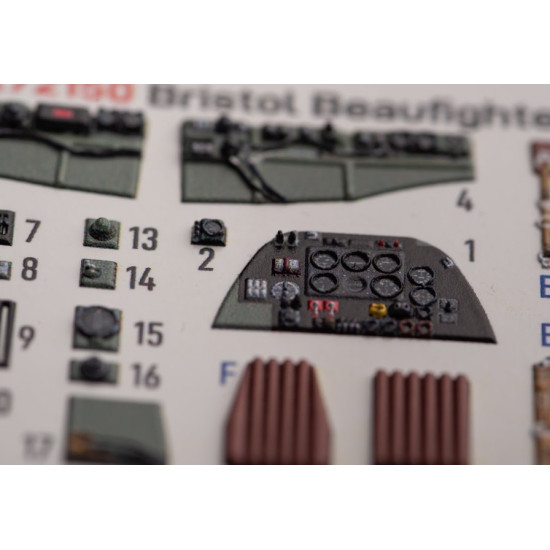 Kelik K72150 1/72 Bristol Beauhfighter Tf X Interior 3d Decals For Airfix Kit