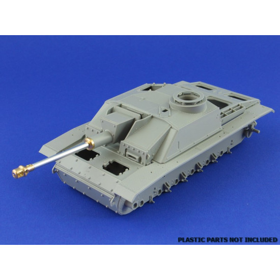 German StuK.40 L/48 7,5cm barrel with early model muzzle brake for StuG.III Ausf.F/8 1/35 Aber 35-L58 German StuK.40 L/48 7,5cm barrel with early model muzzle brake for StuG.III Ausf.F/8 1/35 Aber 35-L58