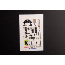 Kelik K72155 1/72 F4u 1a Corsair Interior 3d Decals For Tamiya Kit