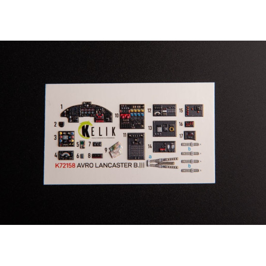 Kelik K72158 1/72 Avro Lancaster B 3 Interior 3d Decals For Airfix Kit