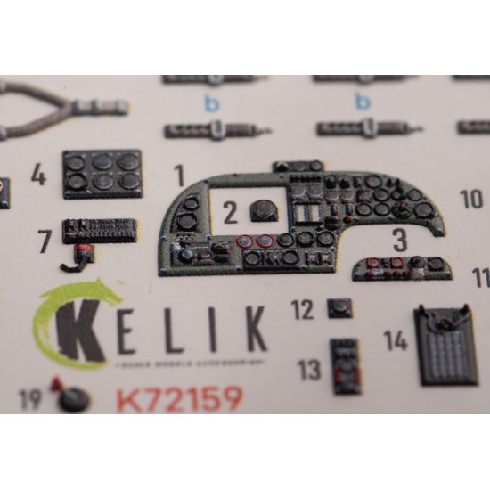 Kelik K72159 1/72 Armstrong Whitworth Whitley Mk V Interior 3d Decals For Airfix Kit