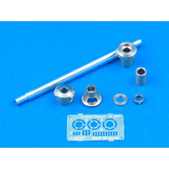 German StuK.40 L/48 7.5 cm Barrel with late muzzle brake for Stug III, Ausf G late & Stug 1/35 Aber 35-L60