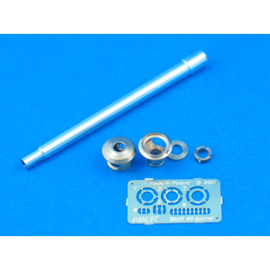 German StuK.40 L48 7.5 cm Barrel with final muzzle brake for Stug III, Ausf G and St 1/35 Aber 35-L61