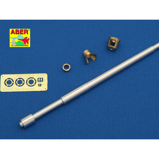 Germ.75mm barrel for KwK40L/43 with early model muzzle brake for Pz.Kpfw.VI, Ausf.G 1/35 Aber 35-L68 Germ.75mm barrel for KwK40L/43 with early model muzzle brake for Pz.Kpfw.VI, Ausf.G 1/35 Aber 35-L68