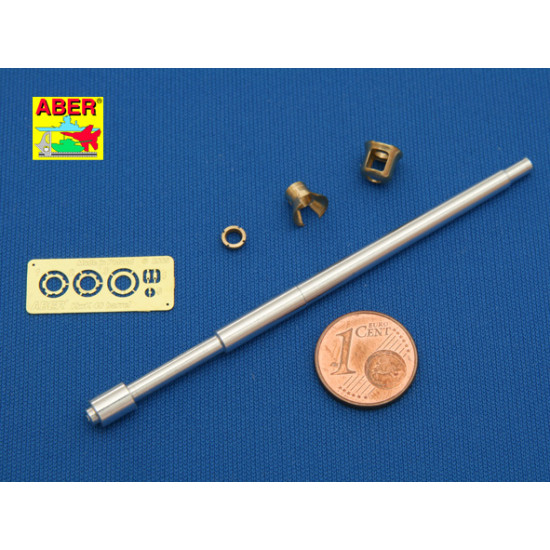 Germ.75mm barrel for KwK40L/43 with early model muzzle brake for Pz.Kpfw.VI, Ausf.G 1/35 Aber 35-L68 Germ.75mm barrel for KwK40L/43 with early model muzzle brake for Pz.Kpfw.VI, Ausf.G 1/35 Aber 35-L68