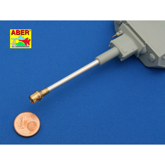 Germ.75mm barrel for KwK40L/43 with early model muzzle brake for Pz.Kpfw.VI, Ausf.G 1/35 Aber 35-L68 Germ.75mm barrel for KwK40L/43 with early model muzzle brake for Pz.Kpfw.VI, Ausf.G 1/35 Aber 35-L68