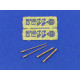 Set of 2 barrels for German machine guns MG34 1/35 Aber 35-L70