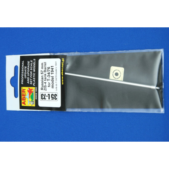 Russian 57mm ZIS-4 tank barrel for T-34/76 model 1941 1/35 Aber 35-L73
