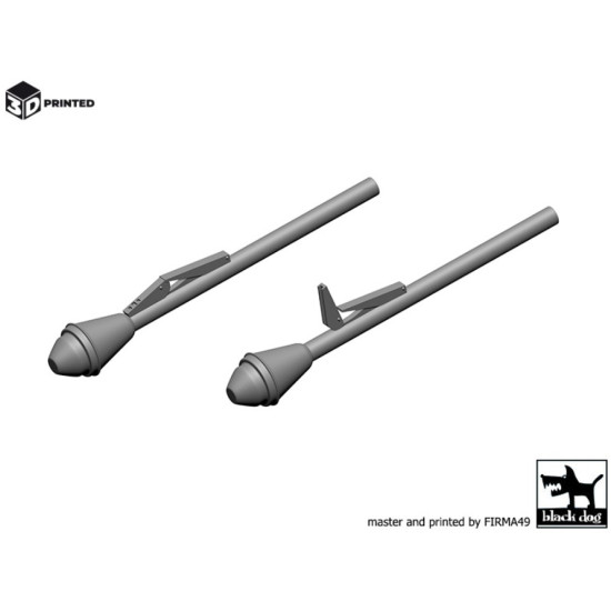 Black Dog 3d16013 1/16 Panzerfaust 60 2pcs 3d Printed