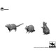 Black Dog 3d16014 1/16 Rats 3pcs 3d Printed