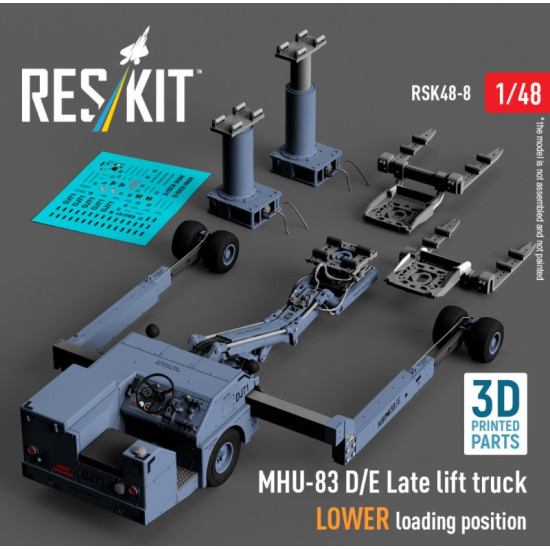 Reskit Rsk48-0008 1/48 Mhu 83 D E Late Lift Truck Lower Loading Position 3d Printed Model Kit