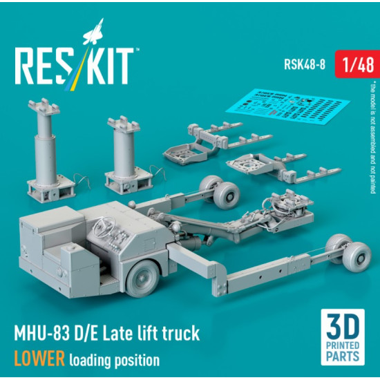 Reskit Rsk48-0008 1/48 Mhu 83 D E Late Lift Truck Lower Loading Position 3d Printed Model Kit