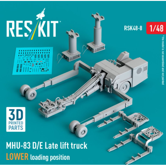 Reskit Rsk48-0008 1/48 Mhu 83 D E Late Lift Truck Lower Loading Position 3d Printed Model Kit