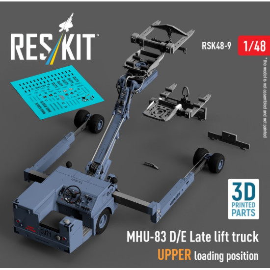 Reskit Rsk48-0009 1/48 Mhu-83 D/E Late Lift Truck Upper Loading Position 3d Printed Model Kit