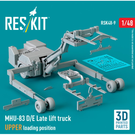 Reskit Rsk48-0009 1/48 Mhu-83 D/E Late Lift Truck Upper Loading Position 3d Printed Model Kit