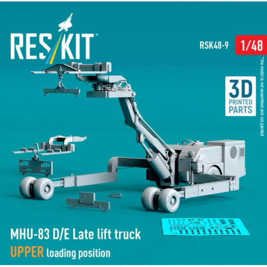 Reskit Rsk48-0009 1/48 Mhu-83 D/E Late Lift Truck Upper Loading Position 3d Printed Model Kit