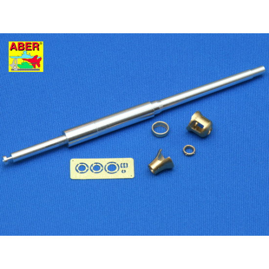 German 88 mm KwK 36 L/56 Barrel with early muzzle brake for Tiger I Early 1/35 Aber 35-L76 German 88 mm KwK 36 L/56 Barrel with early muzzle brake for Tiger I Early 1/35 Aber 35-L76