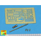 Barrel for U.S machine gun cal. 50 Browning M2HB 1/35 Aber 35-L80