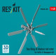 Reskit Rsu48-0360 1/48 Sea King 6 Blades Tail Rotor For Airfix Hasegawa Kit 3d Printed