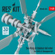 Reskit Rsu48-0360 1/48 Sea King 6 Blades Tail Rotor For Airfix Hasegawa Kit 3d Printed