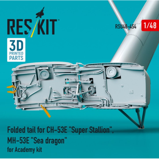 Reskit Rsu48-0454 1/48 Folded Tail For Ch-53e Super Stallion Mh-53e Sea Dragon For Academy Kit 3d Printed