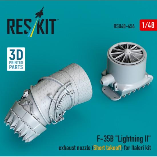 Reskit Rsu48-0456 1/48 F-35b Lightning 2 Exhaust Nozzle Short Takeoff For Italeri Kit 3d Printed