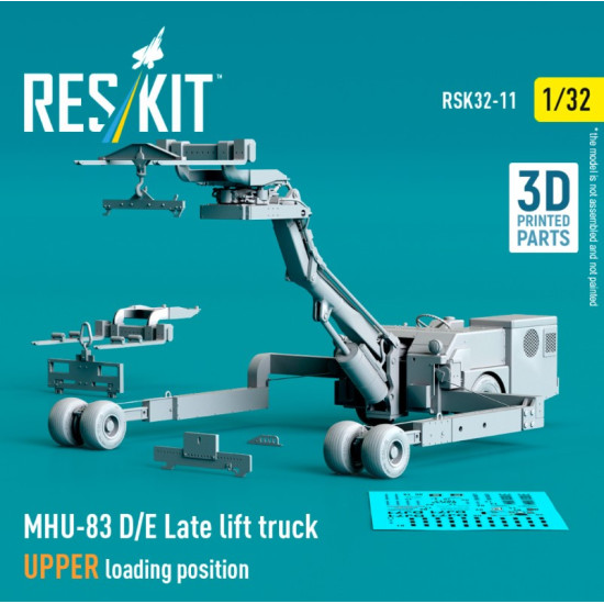 Reskit Rsk32-0011 1/32 Mhu-83 D/E Late Lift Truck Upper Loading Position 3d Printed Model Kit