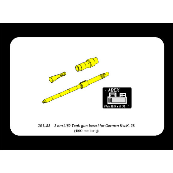 2cm barrel for KwK 38 1/35 Aber 35-L88