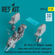 Reskit Rsu32-0060 1/32 Ov-10 A C Bronco Cockpit Basic Edition With 3d Decals Landing Gears Wheel Bays And Weighted Wheels For Kitty Hawk / Zimimodel Kit 3d Printed