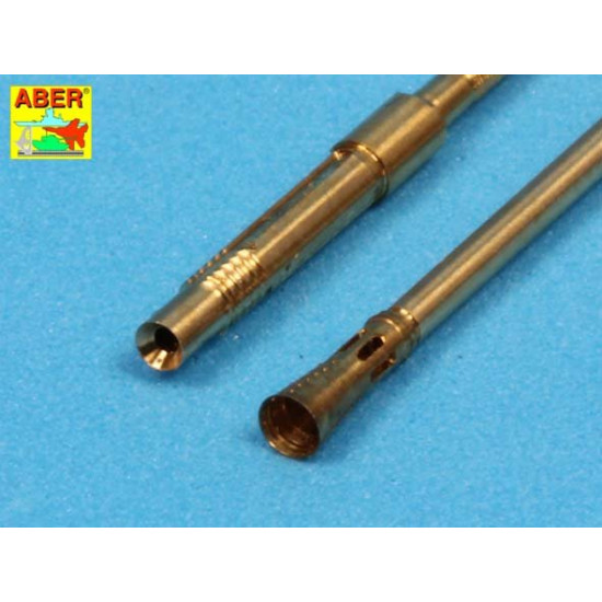 Set of 2 German 2cm L/65 gun barrel for Flak38 with storage box 1/35 Aber 35-L89