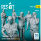 Reskit Rsf32-0075 1/32 One Busy Day Carrier Crew On Deck Scene 1 6 Pcs 3d Printed