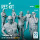 Reskit Rsf35-0008 1/35 One Busy Day Carrier Crew On Deck Scene1 6pcs 3d Printed