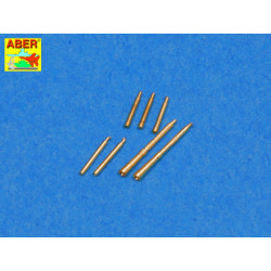 Set of 7 barrels tips for Soviet Degtijarew DT and DP machine guns 1/35 Aber 35-L99