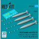 Reskit Rs72-0493 1/72 Mk83 Bombs With Bsu-35 4 Pcs A-3b A-4 A-6e A-7 F-4c/D F-8 F-14 F/A-18 F-105 Av-8b S-3 3d Printed