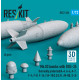 Reskit Rs72-0494 1/72 Mk83 Bombs With Bsu-35 Thermally Protected 4 Pcs A-4 A-6 A-7 F-4 F-8 F-14 F/A-18 C D E F Av-8b S-3 3d Printed