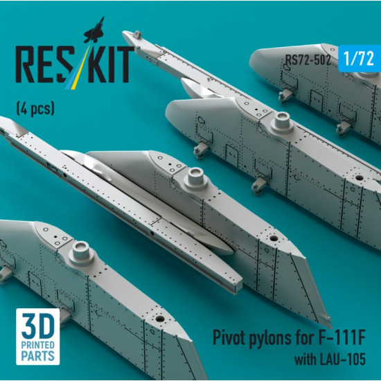 Reskit Rs72-0502 1/72 Pivot Pylons For F-111f With Lau-105 4 Pcs Reskit Rs72-0502 1/72 Pivot Pylons For F-111f With Lau-105 4 Pcs