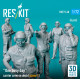 Reskit Rsf72-0068 1/72 One Busy Day Carrier Crew On Deck Scene1 6pcs 3d Printed