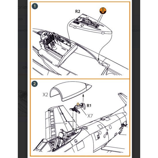 Clear Prop Cpa72170 1/72 F-86a Open Canopy Frame Detailing Set For Cp Kits