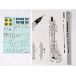 Foxbot 72-078 1/72 Stencils For Sukhoi Su-24m Ukrainian Air Force For Trumpeter Dragon Kits