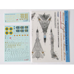 Foxbot 72-080t 1/72 Digital Sukhoi Su-24m/Mr Ukrainian Air Force And Stencils 72-078 For Trumpeter Dragon Kits