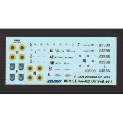 Rush Model Kits D144021 1/144 F-16a Ukrainian Air Forces Arrival Set