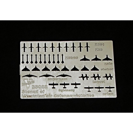 Vmodels 35088 1/35 Stencsl Of Ukrasnsan Air Defense Victories 35088