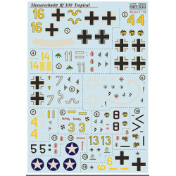 Print Scale 72-533 1/72 Messerschmitt Bf-109 Tropical