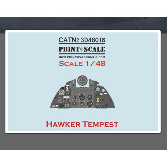 Print Scale 3d48016 1/48 Hawker Tempest