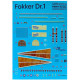 Print Scale 3d48018 1/48 Instrument Panel Fokker Dr1