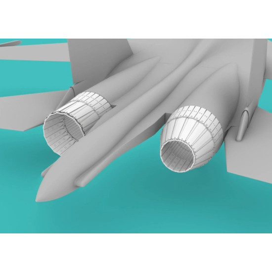 Rise144 Models Rm088 1/144 Su-27 Exhaust Open/Close Version For Trumpeter Kit