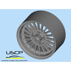 Uscp 24p081t 1/24 Resin Wheels 14inch And Tires For Alpina