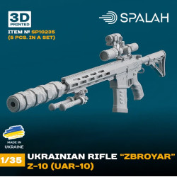 Spalah 10235 1/35 Ukrainian Rifle Zbroyar Z-10 Uar-10 5 Pcs Set Of Scale Models