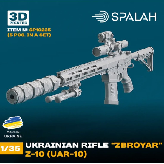 Spalah 10235 1/35 Ukrainian Rifle Zbroyar Z-10 Uar-10 5 Pcs Set Of Scale Models